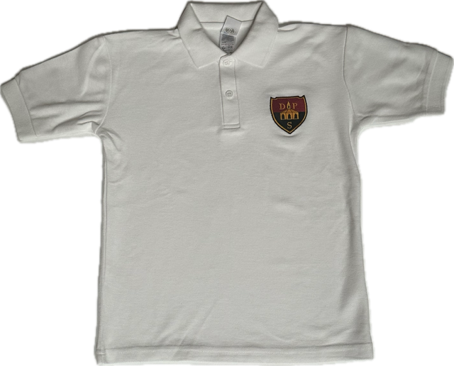 Unisex White Polo Inc Embroidered Logo