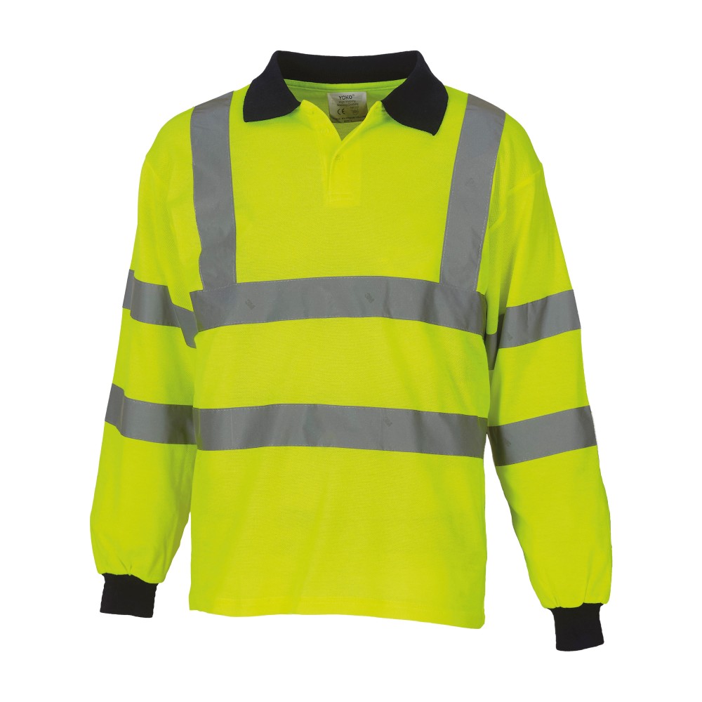 Hi Visibility Long Sleeve Poloshirt