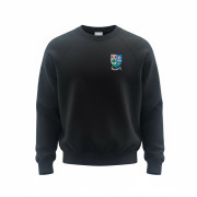  Russell Black Sweatshirt Including Crest Embroidered Logo - enlarged view