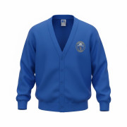 Girls Royal Sweatshirt Cardigan Age 7/8 Inc Embroidered Logo - enlarged view
