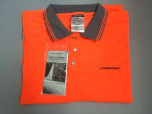 LOW01 Orange Hi Visibility Poloshirt 