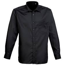 PR200 Gents Poplin Long Sleeve Shirt Includes Embroidery