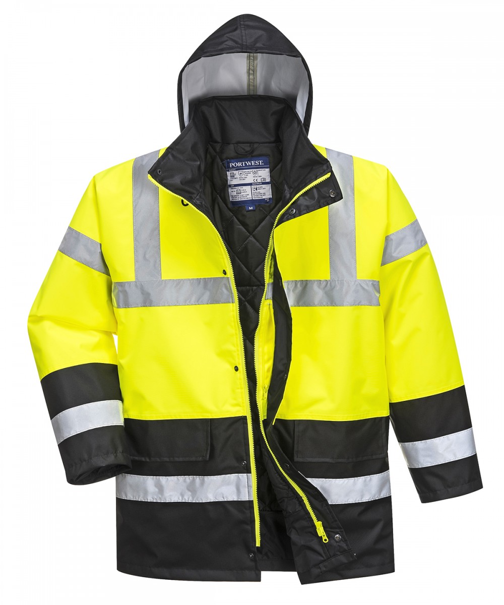 Hi Visibility 2 Tone Padded Jacket