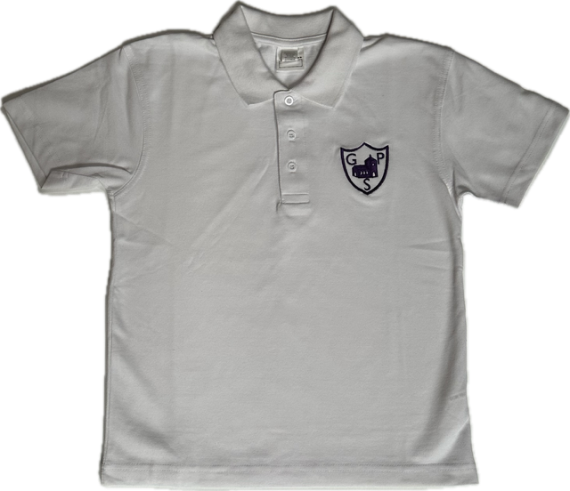 Unisex White Poloshirt Inc Embroidered Logo