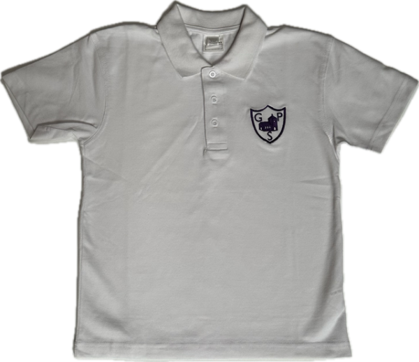 Unisex White Poloshirt Inc Embroidered Logo