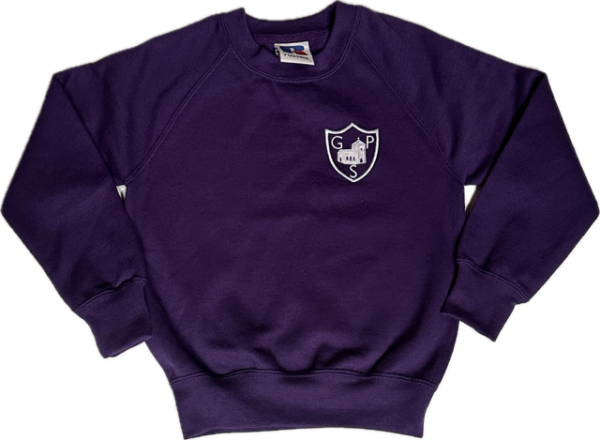 Russell Unisex Purple Sweatshirt Inc Embroidered Logo