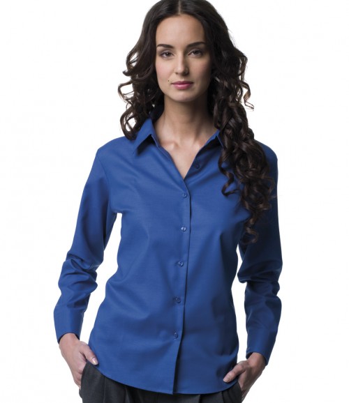 Russell Easy Care Ladies Long Sleeve Oxford Shirt