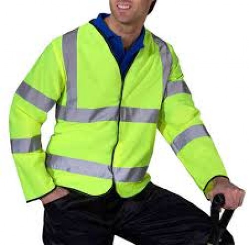 Hi Visibility Long Sleeve Waistcoat