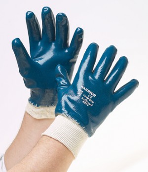 Heavy Duty Nitrile Knitwrist Gloves